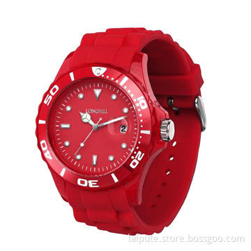 2012 New Size Plastic Wristwatch with Date Function, Measures 44mm